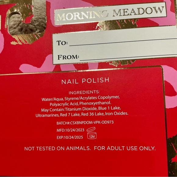 ✨💎NWT💎✨ HOUSE SHOE AND NAIL POLISH SET !  GREAT GIFT!  Size M - Picture 5 of 6